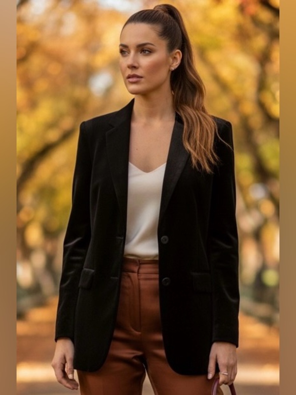 Rag & Bone Black Velvet Leather Trim Blazer | Quiet Luxury | SIZE 6